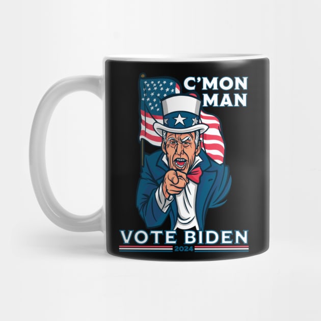 C'mon man vote Bden by Emmi Fox Designs